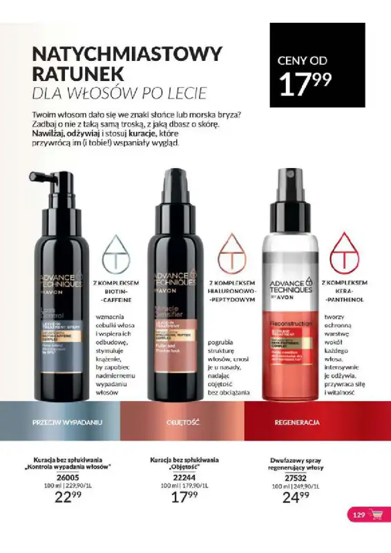 AVON - gazetka promocyjna Katalog od wtorku 06.08 do soboty 31.08 - strona 129