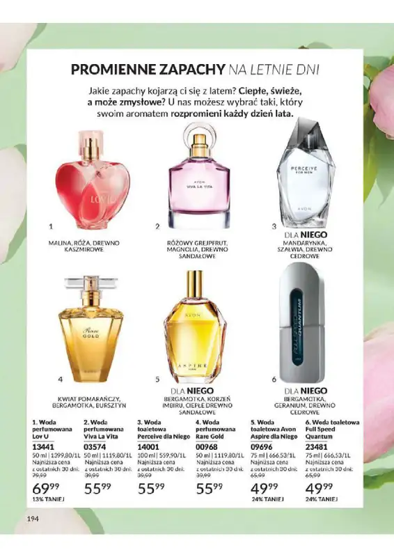 AVON - gazetka promocyjna Katalog od wtorku 06.08 do soboty 31.08 - strona 196
