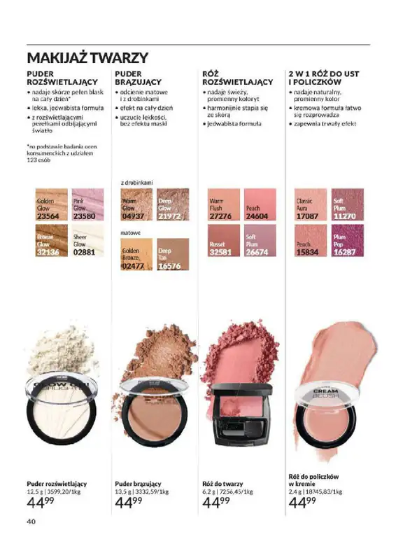 AVON - gazetka promocyjna Katalog od wtorku 06.08 do soboty 31.08 - strona 40