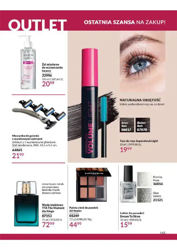 AVON - gazetka promocyjna Katalog od wtorku 06.08 do soboty 31.08 - strona 165