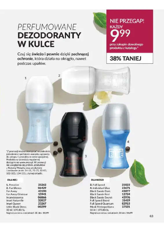 AVON - gazetka promocyjna Katalog od wtorku 06.08 do soboty 31.08 - strona 83