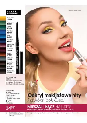AVON - gazetka promocyjna Katalog od wtorku 06.08 do soboty 31.08 - strona 6 AVON - gazetka promocyjna Katalog od wtorku 06.08 do soboty 31.08 - strona 6