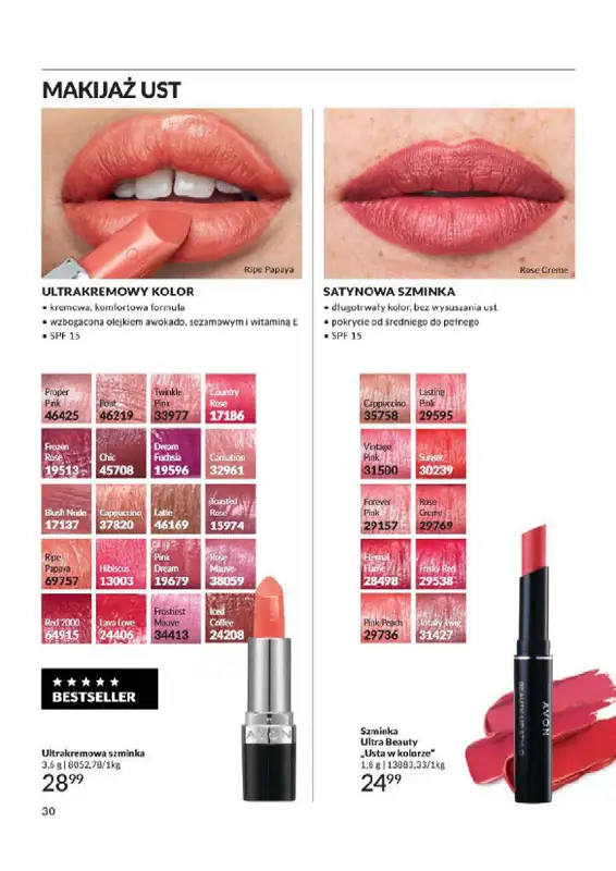 AVON - gazetka promocyjna Katalog od wtorku 06.08 do soboty 31.08 - strona 30
