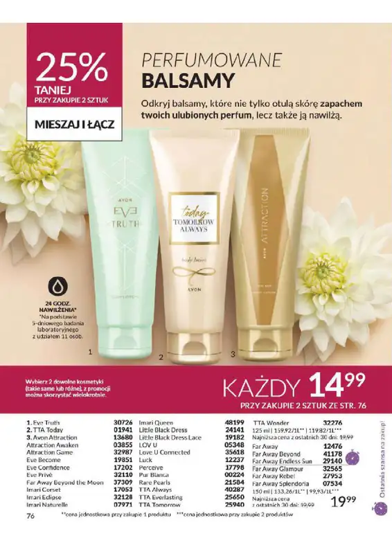 AVON - gazetka promocyjna Katalog od wtorku 06.08 do soboty 31.08 - strona 76