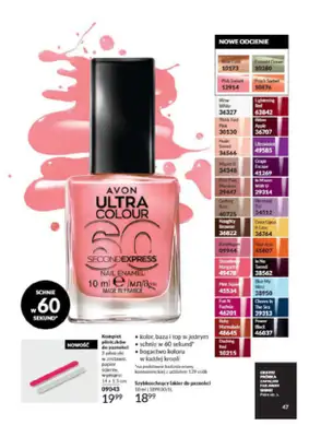 AVON - gazetka promocyjna Katalog od wtorku 06.08 do soboty 31.08 - strona 47 AVON - gazetka promocyjna Katalog od wtorku 06.08 do soboty 31.08 - strona 47