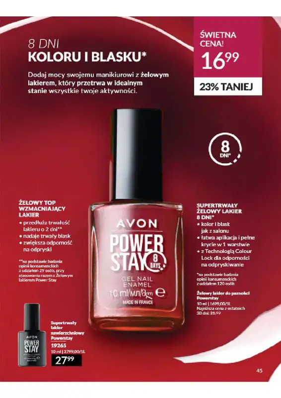 AVON - gazetka promocyjna Katalog od wtorku 06.08 do soboty 31.08 - strona 45