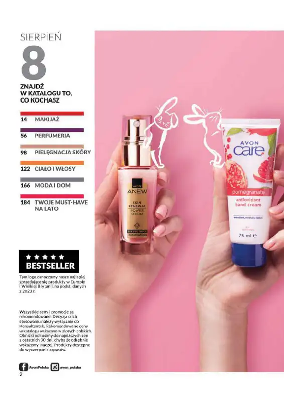 AVON - gazetka promocyjna Katalog od wtorku 06.08 do soboty 31.08 - strona 2