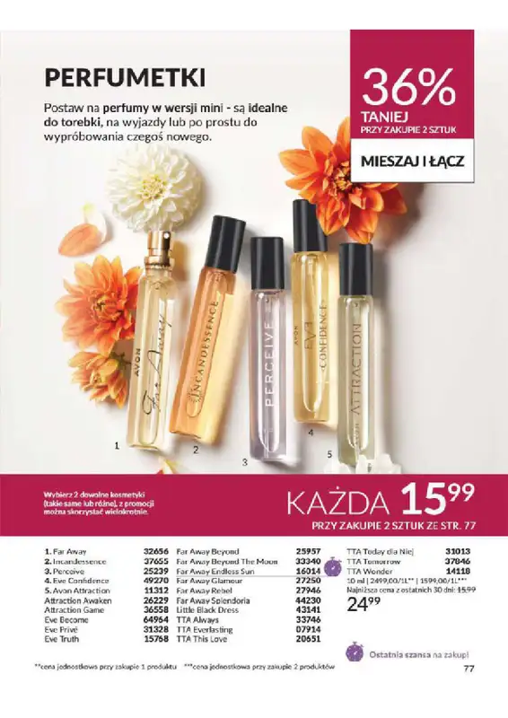 AVON - gazetka promocyjna Katalog od wtorku 06.08 do soboty 31.08 - strona 77