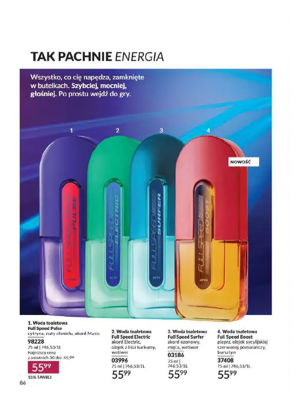 AVON - gazetka promocyjna Katalog od wtorku 06.08 do soboty 31.08 - strona 86
