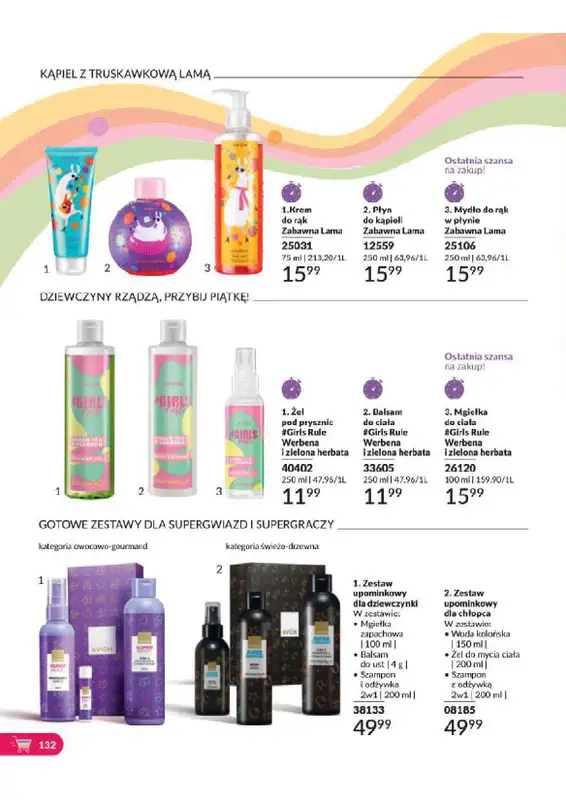 AVON - gazetka promocyjna Katalog od wtorku 06.08 do soboty 31.08 - strona 132