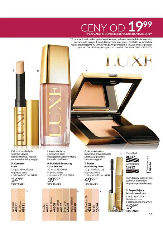AVON - gazetka promocyjna Katalog od wtorku 06.08 do soboty 31.08 - strona 55