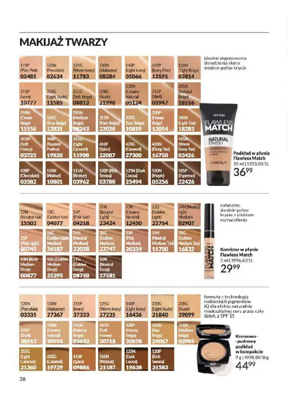 AVON - gazetka promocyjna Katalog od wtorku 06.08 do soboty 31.08 - strona 38
