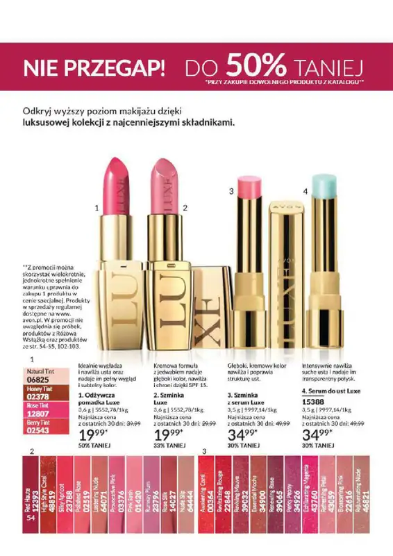 AVON - gazetka promocyjna Katalog od wtorku 06.08 do soboty 31.08 - strona 54