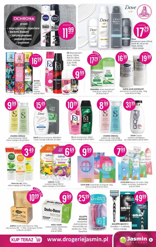 Drogerie Jasmin - gazetka promocyjna Gazetka od poniedziałku 12.08 do soboty 31.08 - strona 5