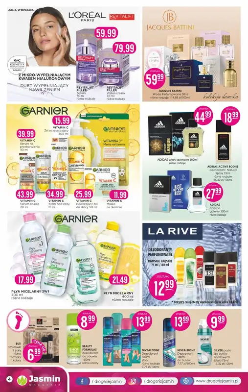 Drogerie Jasmin - gazetka promocyjna Gazetka od poniedziałku 12.08 do soboty 31.08 - strona 4