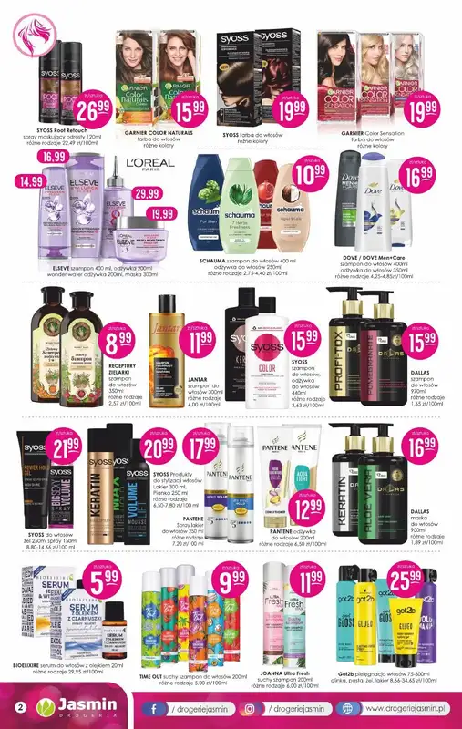 Drogerie Jasmin - gazetka promocyjna Gazetka od poniedziałku 12.08 do soboty 31.08 - strona 2