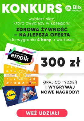 2024 KONKURS Blix Awards - gazetka promocyjna Zdrowa Żywność - Najlepsza Oferta od wtorku 13.08 do soboty 31.08
