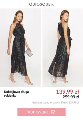 Quiosque - gazetka promocyjna Sukienki na WESELE w super cenach od soboty 17.08  - strona 7