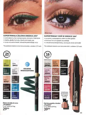 AVON - gazetka promocyjna Katalog wrzesień 2024 od soboty 31.08 do poniedziałku 30.09 - strona 33 AVON - gazetka promocyjna Katalog wrzesień 2024 od soboty 31.08 do poniedziałku 30.09 - strona 33