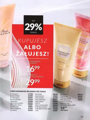 AVON - gazetka promocyjna Katalog wrzesień 2024 od soboty 31.08 do poniedziałku 30.09 - strona 197 AVON - gazetka promocyjna Katalog wrzesień 2024 od soboty 31.08 do poniedziałku 30.09 - strona 197