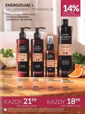 AVON - gazetka promocyjna Katalog wrzesień 2024 od soboty 31.08 do poniedziałku 30.09 - strona 193 AVON - gazetka promocyjna Katalog wrzesień 2024 od soboty 31.08 do poniedziałku 30.09 - strona 193