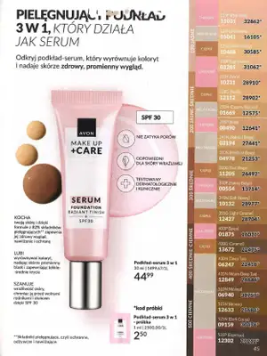 AVON - gazetka promocyjna Katalog wrzesień 2024 od soboty 31.08 do poniedziałku 30.09 - strona 45 AVON - gazetka promocyjna Katalog wrzesień 2024 od soboty 31.08 do poniedziałku 30.09 - strona 45