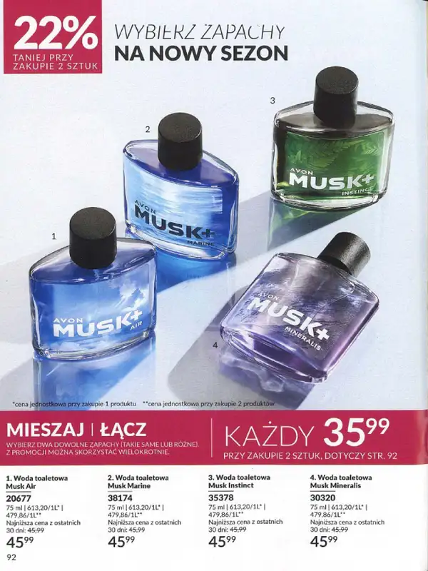 AVON - gazetka promocyjna Katalog wrzesień 2024 od soboty 31.08 do poniedziałku 30.09 - strona 92