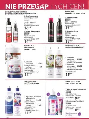 AVON - gazetka promocyjna Katalog wrzesień 2024 od soboty 31.08 do poniedziałku 30.09 - strona 194 AVON - gazetka promocyjna Katalog wrzesień 2024 od soboty 31.08 do poniedziałku 30.09 - strona 194