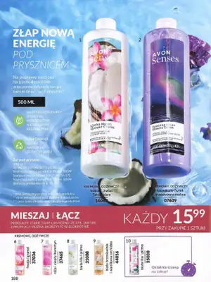 AVON - gazetka promocyjna Katalog wrzesień 2024 od soboty 31.08 do poniedziałku 30.09 - strona 188 AVON - gazetka promocyjna Katalog wrzesień 2024 od soboty 31.08 do poniedziałku 30.09 - strona 188