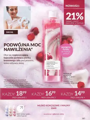 AVON - gazetka promocyjna Katalog wrzesień 2024 od soboty 31.08 do poniedziałku 30.09 - strona 187 AVON - gazetka promocyjna Katalog wrzesień 2024 od soboty 31.08 do poniedziałku 30.09 - strona 187