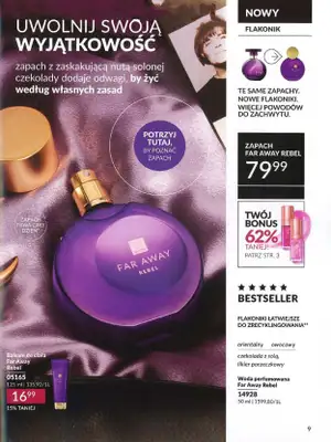 AVON - gazetka promocyjna Katalog wrzesień 2024 od soboty 31.08 do poniedziałku 30.09 - strona 9 AVON - gazetka promocyjna Katalog wrzesień 2024 od soboty 31.08 do poniedziałku 30.09 - strona 9