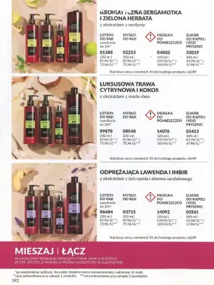 AVON - gazetka promocyjna Katalog wrzesień 2024 od soboty 31.08 do poniedziałku 30.09 - strona 192 AVON - gazetka promocyjna Katalog wrzesień 2024 od soboty 31.08 do poniedziałku 30.09 - strona 192