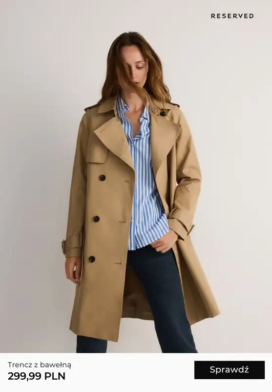 Reserved - gazetka promocyjna Kurtki i płaszcze od czwartku 29.08 do niedzieli 08.09 - strona 3