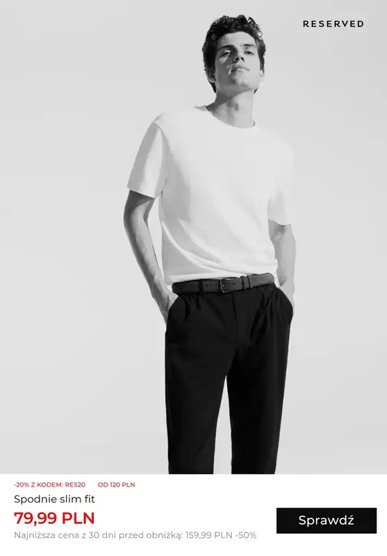 Reserved - gazetka promocyjna Dodatkowe -20% na wyprzedaż od piątku 30.08 do wtorku 03.09 - strona 10