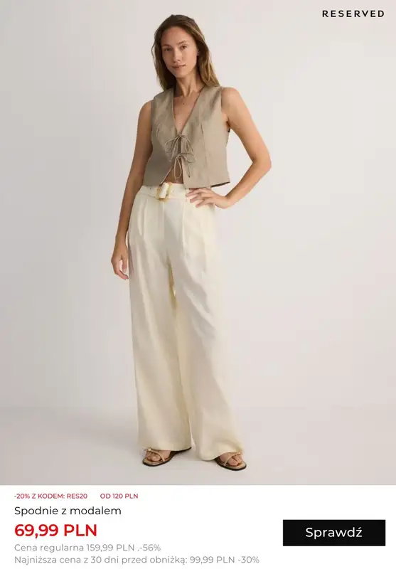 Reserved - gazetka promocyjna Dodatkowe -20% na wyprzedaż od piątku 30.08 do wtorku 03.09 - strona 2