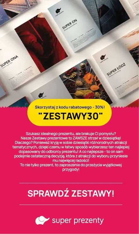Super Prezenty - gazetka promocyjna Gazetka od poniedziałku 02.09 do poniedziałku 16.09