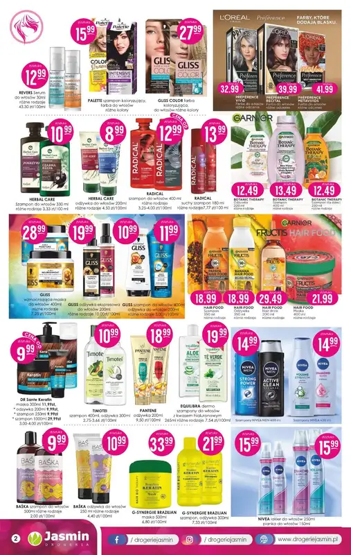 Drogerie Jasmin - gazetka promocyjna Gazetka od poniedziałku 09.09 do poniedziałku 30.09 - strona 2