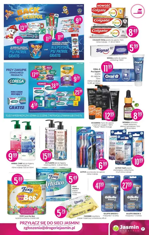 Drogerie Jasmin - gazetka promocyjna Gazetka od poniedziałku 09.09 do poniedziałku 30.09 - strona 7