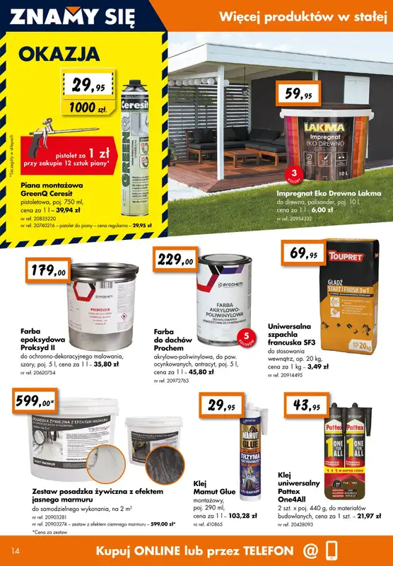 Bricoman - gazetka promocyjna Gazetka od poniedziałku 09.09 do niedzieli 29.09 - strona 14