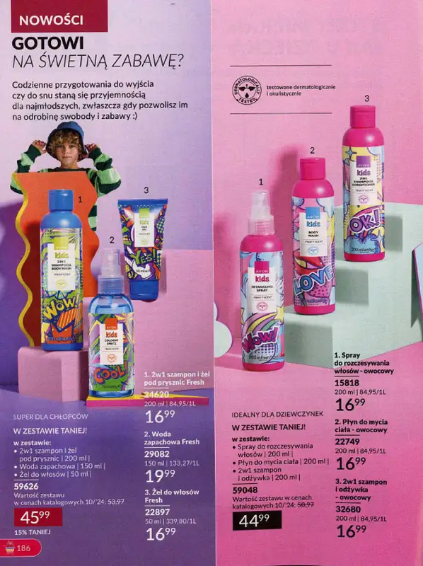 AVON - gazetka promocyjna Katalog październik 2024 od poniedziałku 30.09 do czwartku 31.10 - strona 186