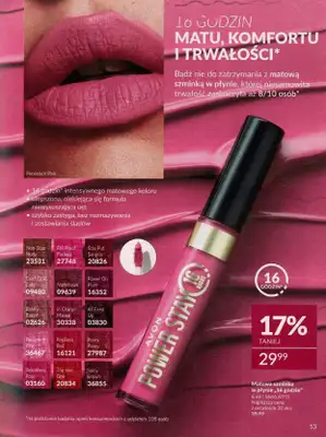 AVON - gazetka promocyjna Katalog październik 2024 od poniedziałku 30.09 do czwartku 31.10 - strona 53 AVON - gazetka promocyjna Katalog październik 2024 od poniedziałku 30.09 do czwartku 31.10 - strona 53