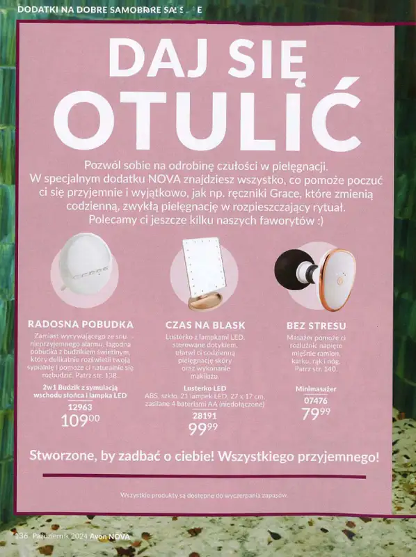AVON - gazetka promocyjna Katalog październik 2024 od poniedziałku 30.09 do czwartku 31.10 - strona 136