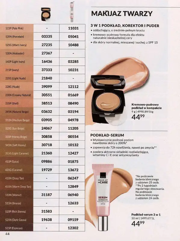 AVON - gazetka promocyjna Katalog październik 2024 od poniedziałku 30.09 do czwartku 31.10 - strona 44