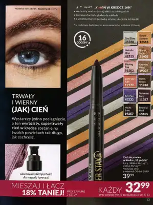 AVON - gazetka promocyjna Katalog październik 2024 od poniedziałku 30.09 do czwartku 31.10 - strona 13 AVON - gazetka promocyjna Katalog październik 2024 od poniedziałku 30.09 do czwartku 31.10 - strona 13