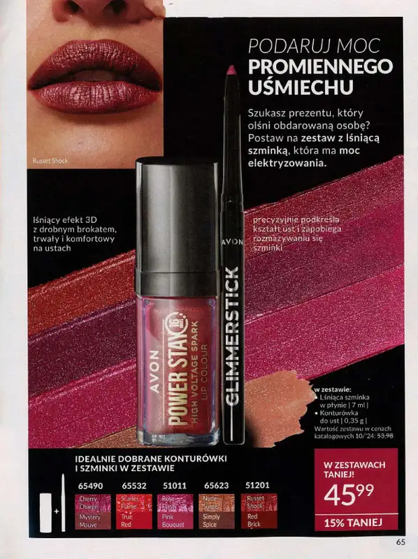 AVON - gazetka promocyjna Katalog październik 2024 od poniedziałku 30.09 do czwartku 31.10 - strona 65