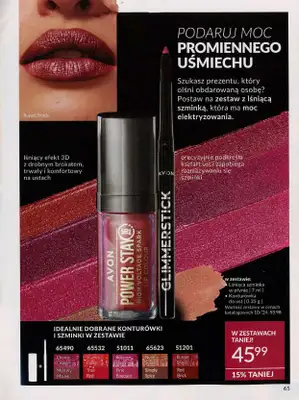 AVON - gazetka promocyjna Katalog październik 2024 od poniedziałku 30.09 do czwartku 31.10 - strona 65 AVON - gazetka promocyjna Katalog październik 2024 od poniedziałku 30.09 do czwartku 31.10 - strona 65