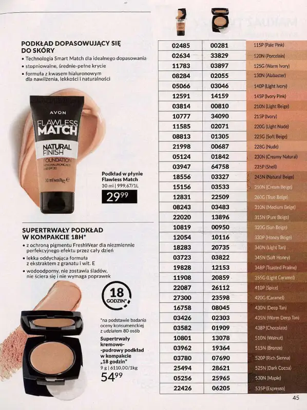 AVON - gazetka promocyjna Katalog październik 2024 od poniedziałku 30.09 do czwartku 31.10 - strona 45