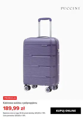 Puccini - gazetka promocyjna Walizki kabinowe od 99,99 zł od środy 11.09  - strona 4