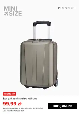 Puccini - gazetka promocyjna Walizki kabinowe od 99,99 zł od środy 11.09  - strona 2