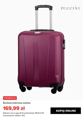 Puccini - gazetka promocyjna Walizki kabinowe od 99,99 zł od środy 11.09  - strona 5